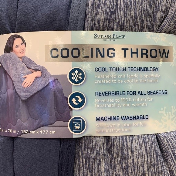 Sutton Place Cooling Throw ผ้าห่มสำหรับคนขี้ร้อน แต่ชอบห่มผ้า ขนาด 150X180 cm.