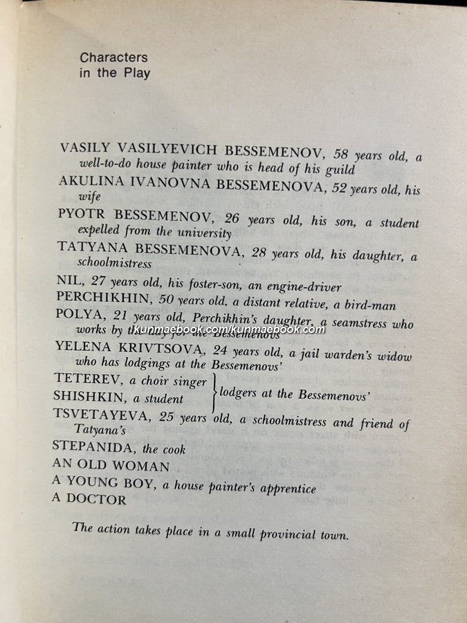 MAXIM GORKY:collected works in ten vol. 4 IV PLAYS
