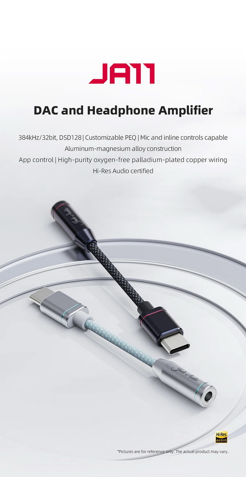 FiiO JadeAudioJA11 DAC/AMP หางหนู รองรับ 32bit/384kHz, DSD128, Hi-Res ประกันศูนย์ไทย