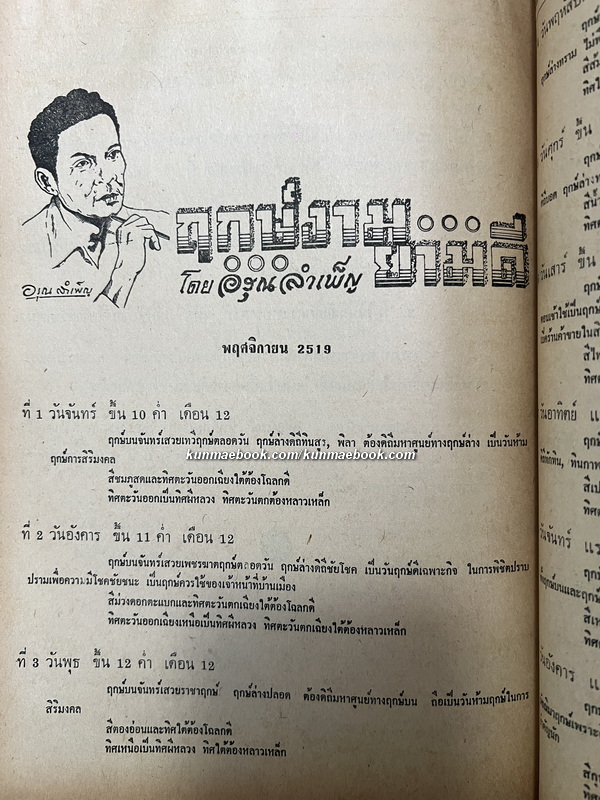 ดวง หนังสือพิมพ์รายเดือน ปีที่ 3 ฉบับที่ 11 พ.ศ.2519 *อ่านดวงนายกรัฐมนตรี ธานินทร์ กรัยวิเชียร