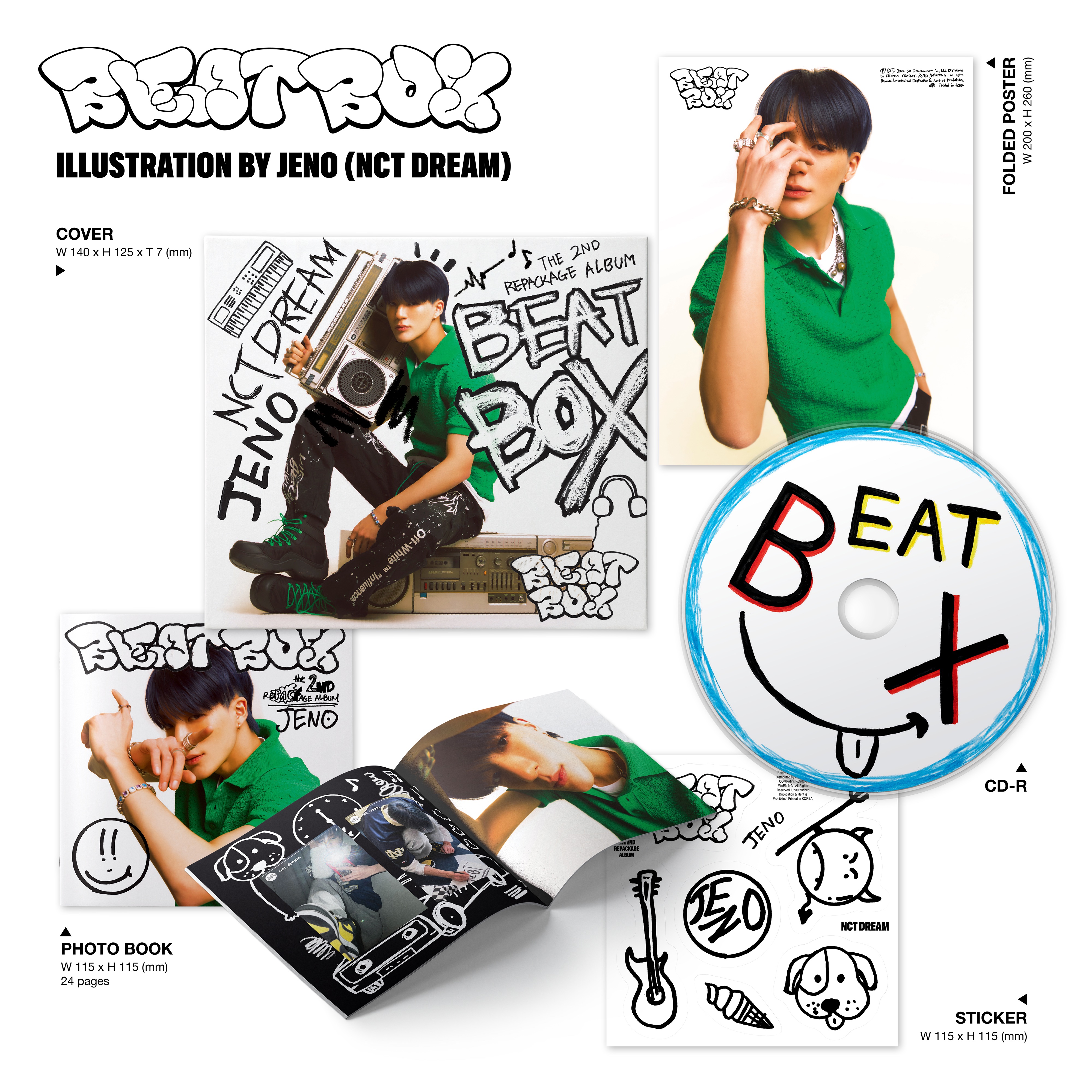 #NCTDREAM - The 2nd Album Repackage [Beatbox] (Digipack Ver.) (Random Ver.) -ปิดพรี2022-05-30 / รอ 14-25วัน-