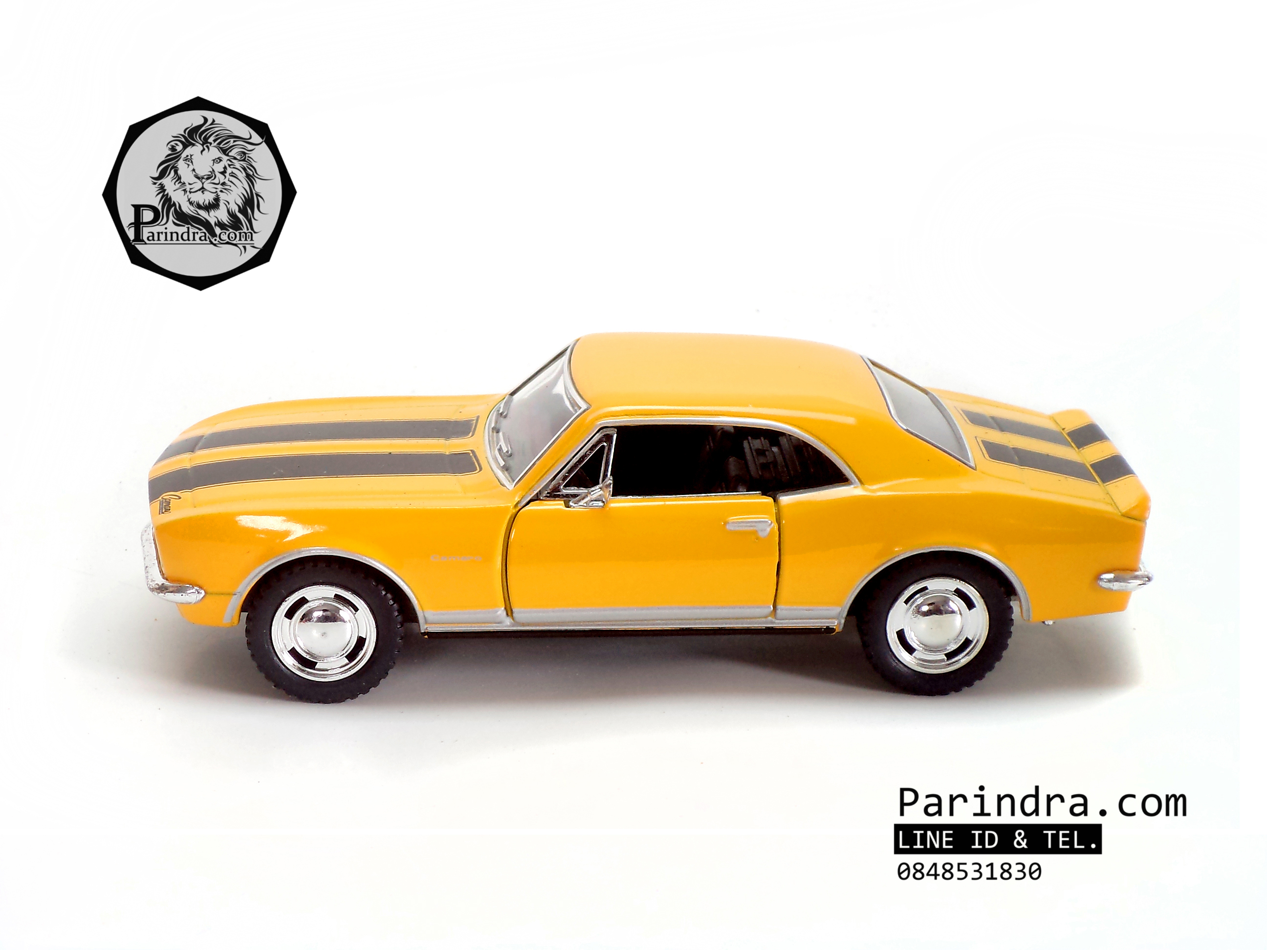 โมเดลรถเหล็ก รถ Chevrolet Camaro Z28 ปี 1967 สีเหลือง