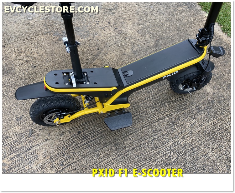 สกู๊ตเตอร์ไฟฟ้า PXID F1 ELECTRIC SCOOTER โช๊คหน้า+หลัง มอเตอร์ 500 วัตต์ ความเร็วสูงสุด 45กม./ชม, 10Ah 48V (30กม.) เดินทางได้ 30-40 กม.