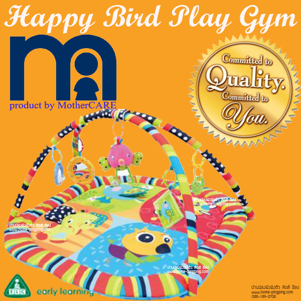 เบาะรองนอน สีแจ่มๆ รุ่น Happy Bird Play Gym by MotherCare