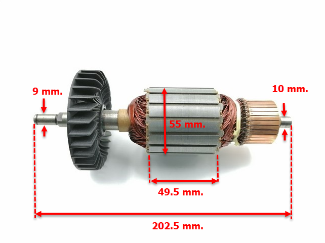 ทุ่น หินเจียร 7" Makita มากีต้า รุ่น 9047, 9049 (ใช้ทุ่นรุ่นเดียวกัน)