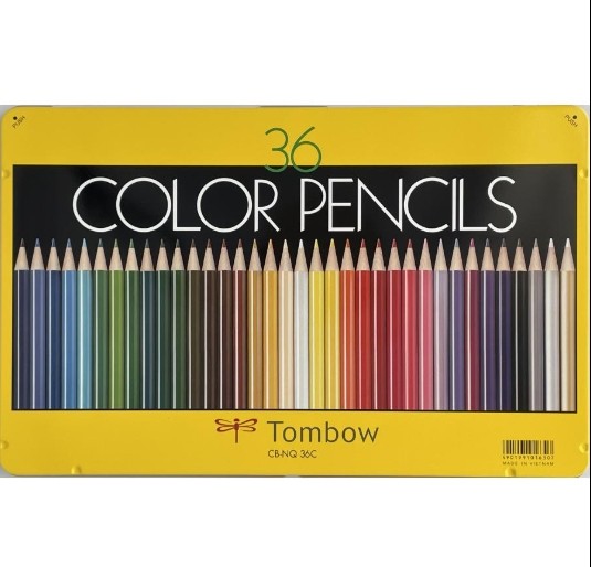 ชุดดินสอสีไม้ TOMBOW 36 สี รุ่น NQ บรรจุกล่องโลหะ