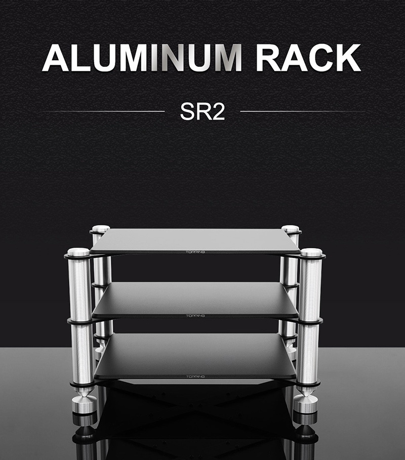 Topping SR2 ชั้นวางอลูมิเนียมสำหรับวาง Topping หรืออุปกรณ์อื่นๆ
