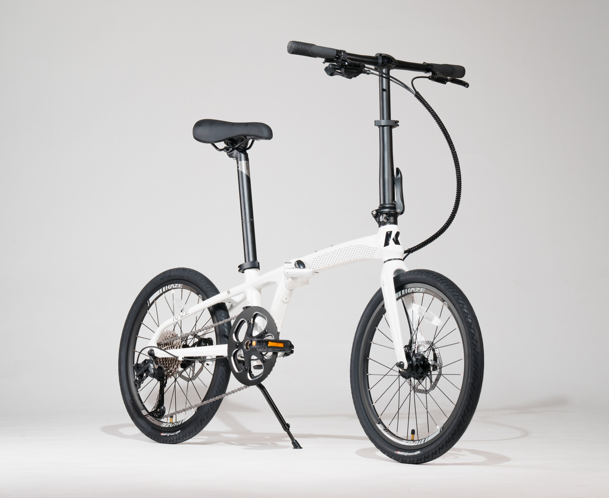 จักรยานพับได้ KAZE MACHI L-TWOO A7 10 สปีด เฟรมอลูมิเนียม X6 น้ำหนักเบา ซ่อนสาย KAZE CITY COLLECTION New Color 2026