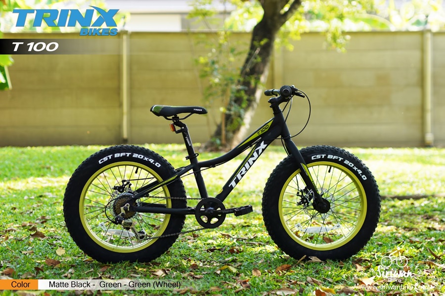 จักรยานมินิ Fatbike ล้อโต Trinx T100 เกียร์ชิมาโน่ 7สปีด เฟรมอลู ล้อ20นิ้ว, TRINX MY2023