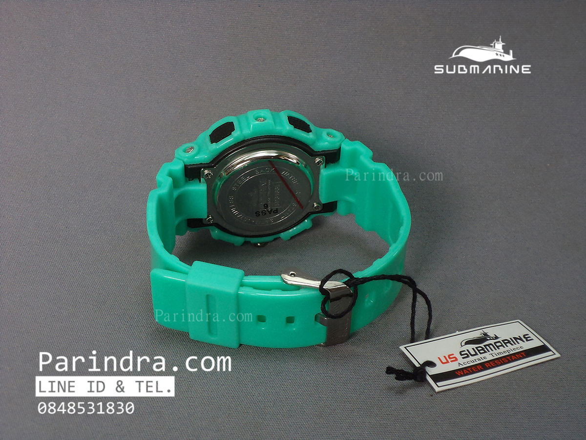 นาฬิกา US submarine Adventure Protector รุ่น TP3163L สีเขียวจอขาว