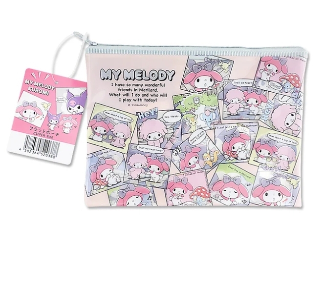 Sanrio กระเป๋าใส่ของแบบซิป (my melody X my melody)