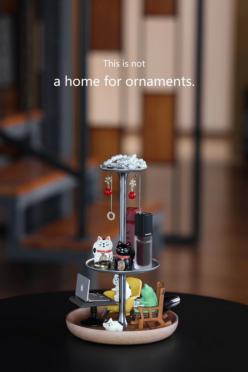 DD HS210 ขาตั้งหูฟังเอียร์บัด ฐานทำจากไม้ ดีไซน์สุดล้ำไม่ซ้ำใคร