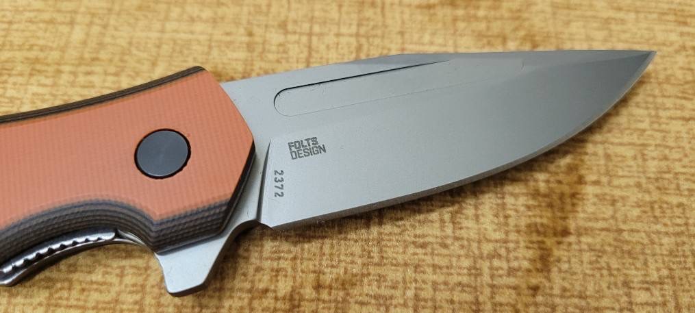 Fawkes Orange W/ D2 Blade Steel