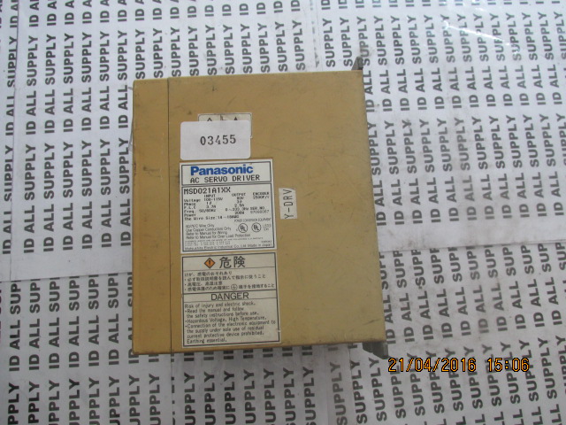 SERVO DRIVE “ PANASONIC ” รุ่น MSD021A1XX