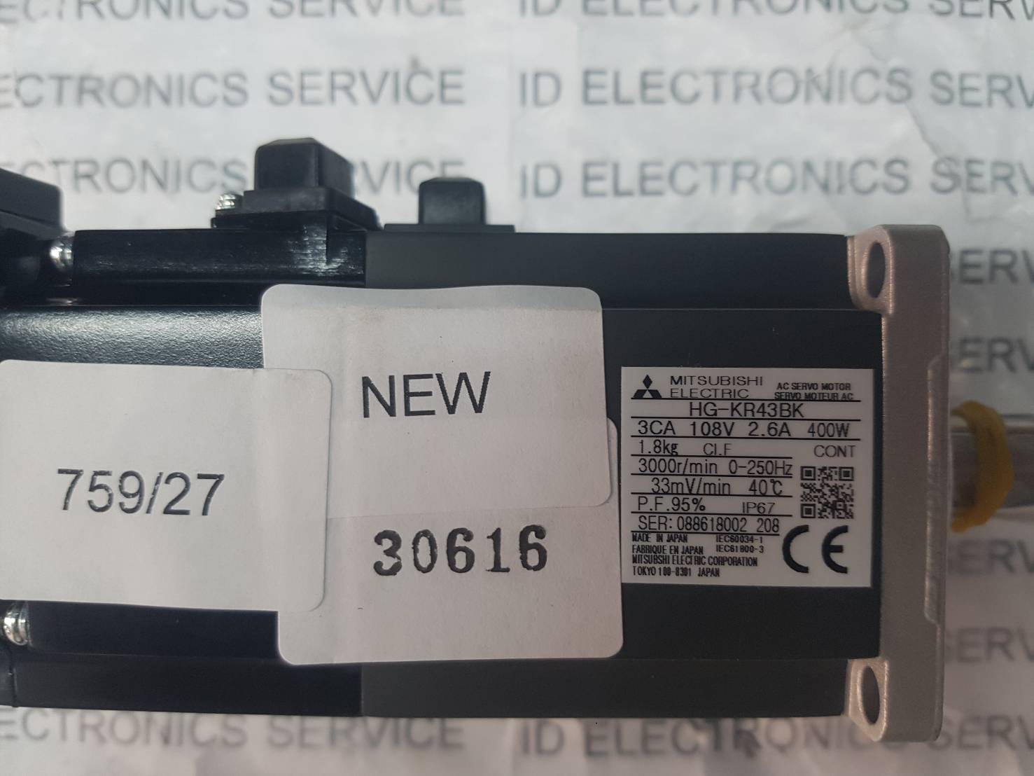 HG-KR43BK SERVO MOTOR " MITSUBISHI "