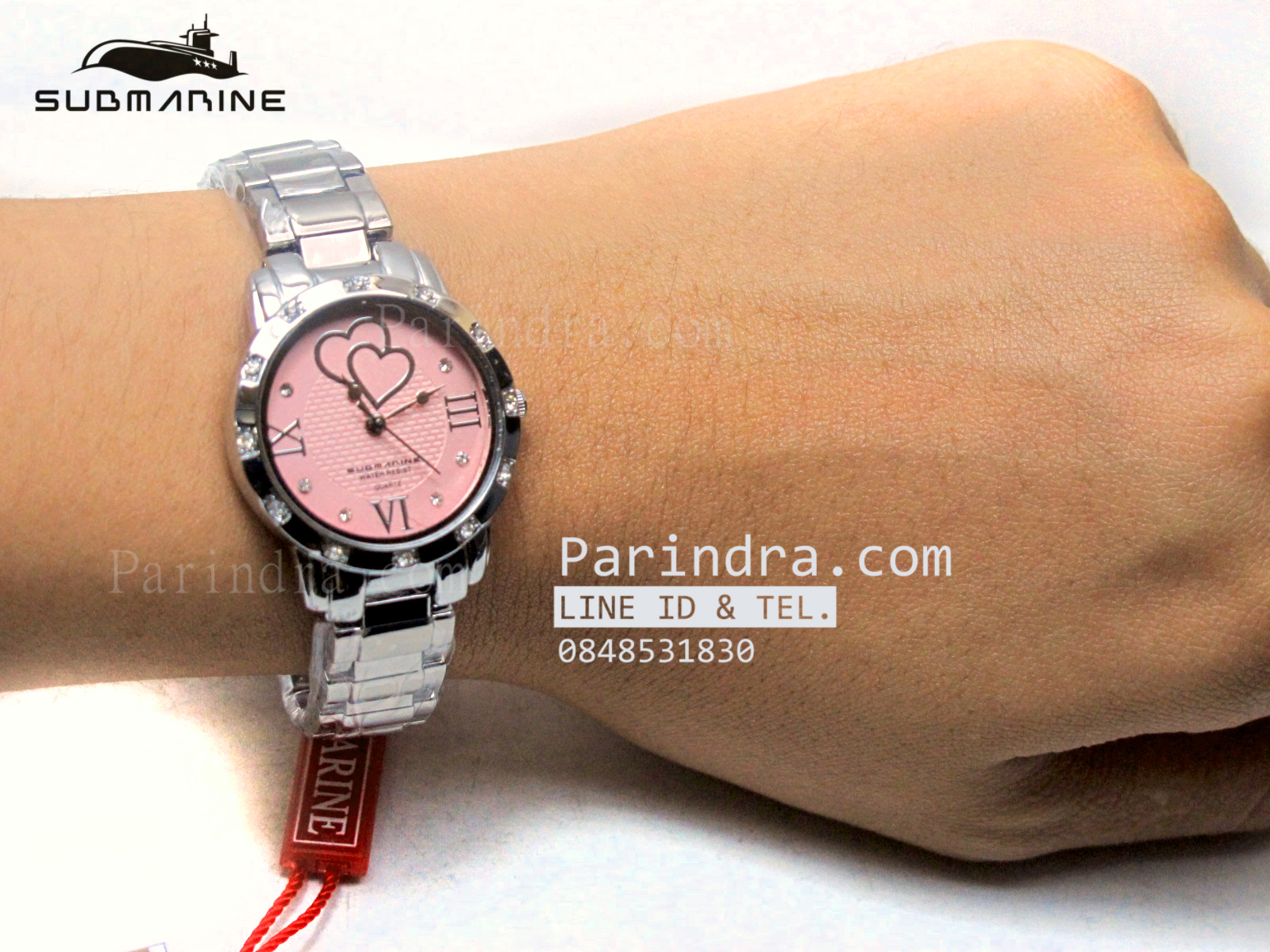 นาฬิกา U.S. submarine รุ่น J072L หน้าปัดชมพู