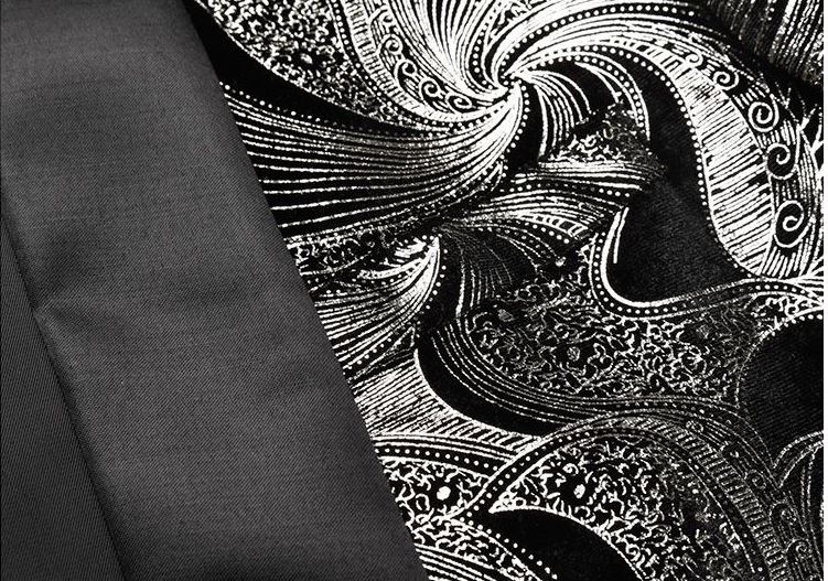 Pre-order ชุดสูทชาย ทักซิโด้ กระดุม2แถว แนวพิมพ์ลาย เนื้อผ้าดี