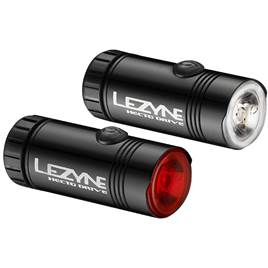 ชุดไฟจักรยาน LEZYNE: LED HECTO DRIVE / STRIP PAIR BK/HI GLOSS ไฟหน้า+ไฟท้าย -ไฟชุด