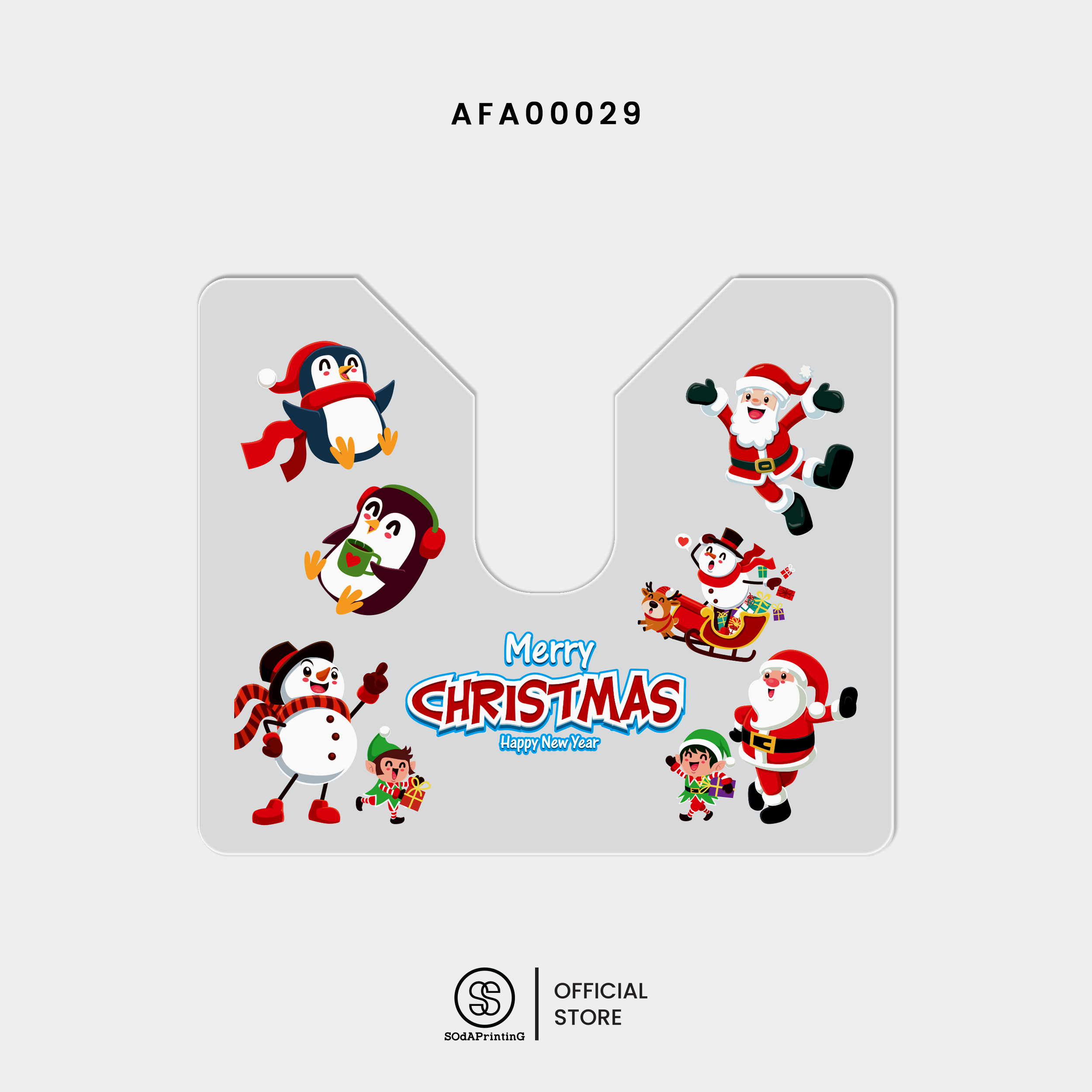 กรอบภาษีรถยนต์ พรบ. Acrylic Frame Christmas Collection | รหัส AFA00027-AFA00031 #กรอบภาษีรถยนต์