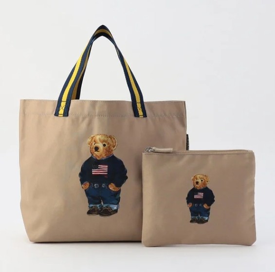 เซตกระเป๋าใบใหญ่+ซิป Polo Ralph lauren Bear Tote & Pouch Set คอลเลกชันสุดน่ารัก
