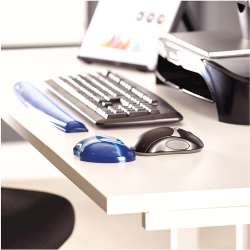 แท่นเจลสำหรับพยุงข้อมือ Fellowes รุ่น Blue Flex Rest