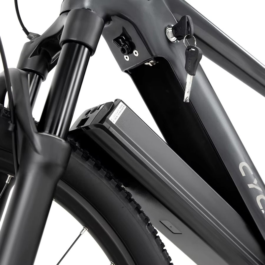 จักรยานไฟฟ้า CYCTRAC รุ่น EM5-2rd | เฟรมอลู มอเตอร์กลาง 250W-500W | แบตเตอรี่ | เลือกขนาดได้ตามส่วนสูง | V.1