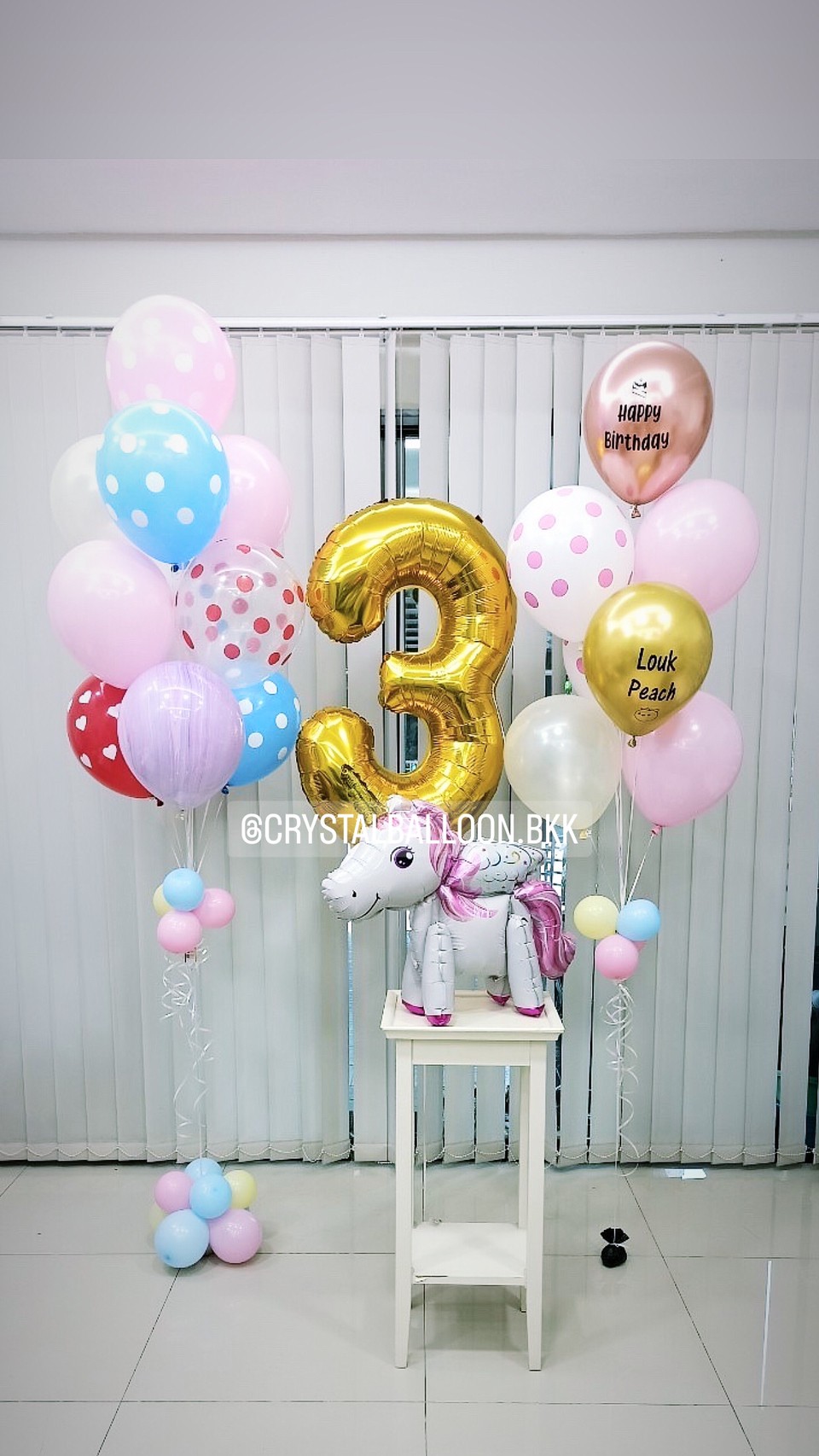ลูกโป่ง วันเกิดเด็ก ช่อลูกโป่ง 10 ลูก 1ช่อ ช่อลูกโป่ง 7 ลูก 1 ช่อ พร้อมตกแต่ง ฟอยล์ Unicorn ตั้งพื้น 1 ชิ้น,ฟอยล์ตัวเลข ขนาด 40" 1 ชิ้น สามารถเปลี่ยนสีลูกโป่ง/เปลี่ยนสี-ฟอยล์ตัวเลข/ฟอยล์ตกแต่งได้