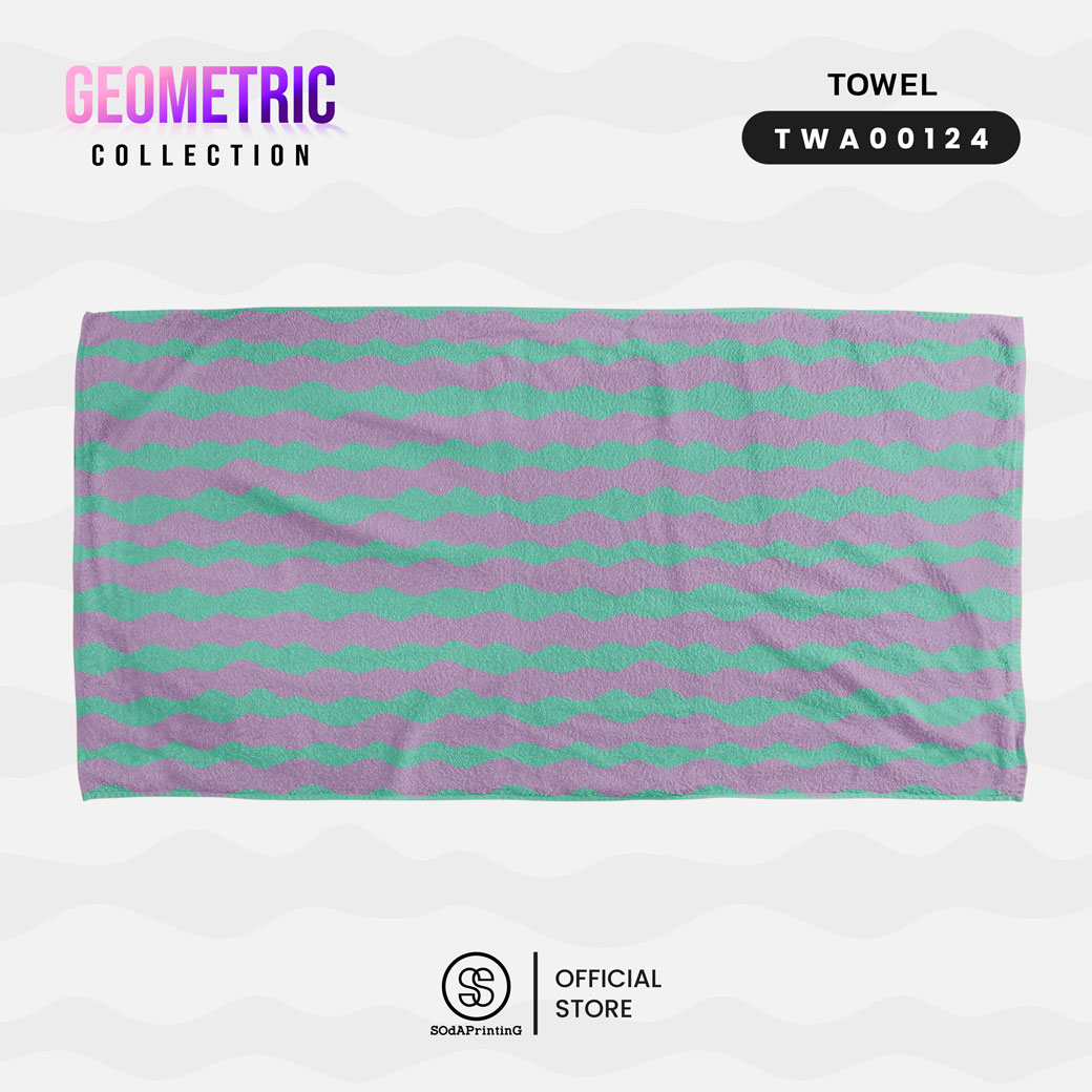 ผ้าเช็ดตัว Geometric Collection รหัส TWA00123-TWA00129 #SOdAtowel #SOdAhome