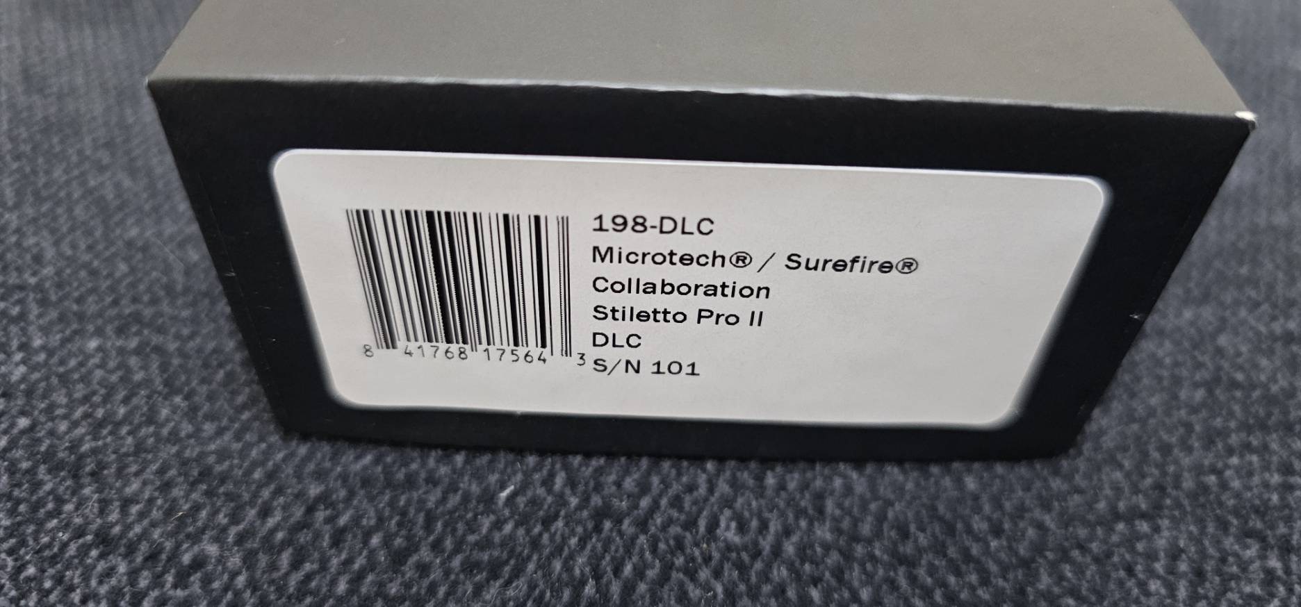 Microtech & Surefire Stiletto Pro II DLC Accents Flashlight