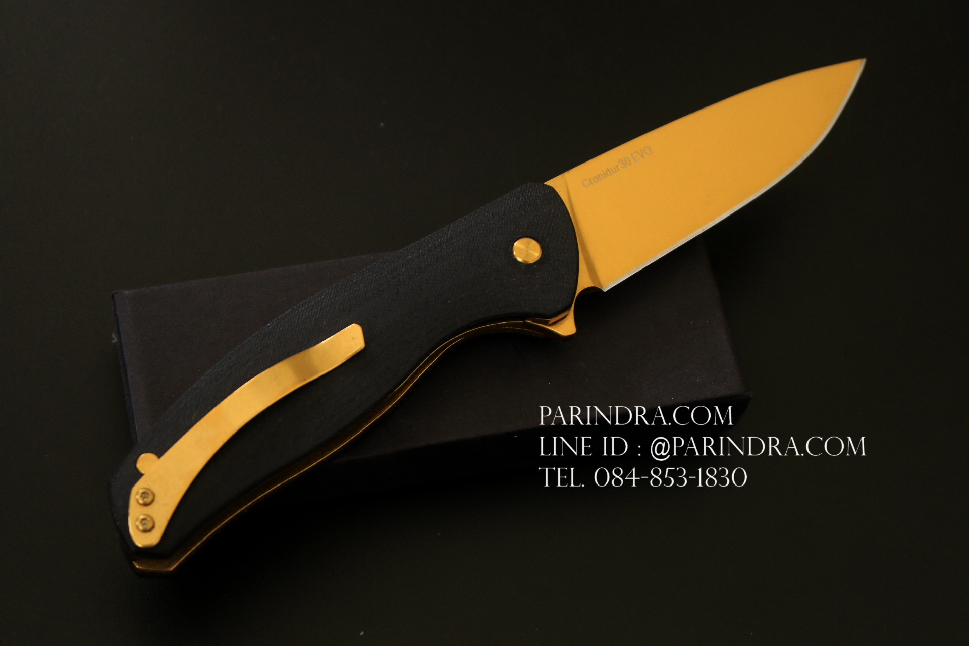 มีดพับ Shirogorov Cronidur 30 EVO สีทองอร่าม (OEM) A+++