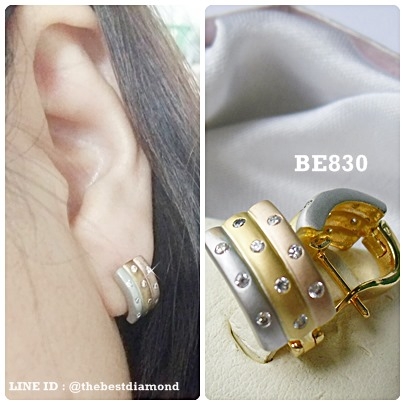 BE830 ต่างหู3 กษัตริย์ รูปแบบสวยมาก ชุปแบบ 3 กษ้ตริย์ เงิน ทอง นาก