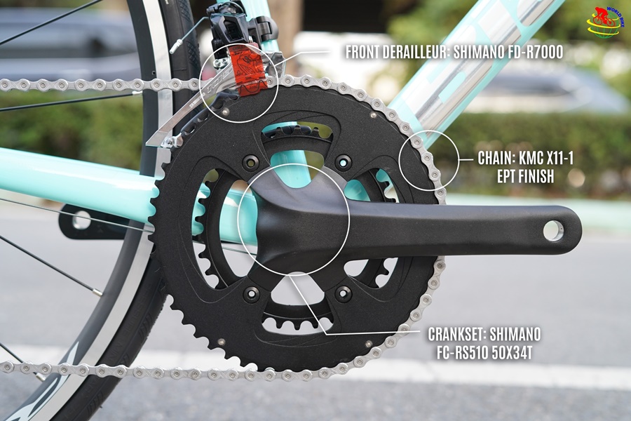 จักรยานเสือหมอบ Bianchi Via Nirone 7 – เฟรมอลูมิเนียม ชุดเกียร์ Shimano 105 2x11 Speeds | ปั่นไกล นุ่มสบาย น้ำหนักเบา 9.7 กก.