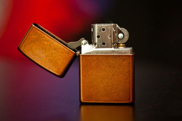 ไฟแช็ค Zippo แท้ ลายสีทองแดงขีดข่วน "Toffee Finish Lighter" #21184 แท้นำเข้า 100%