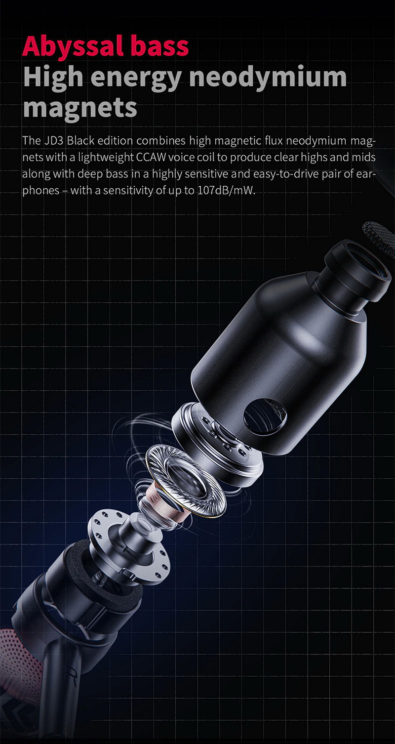 ขาย FiiO JD3 Black Edition หูฟัง 1 ไดรเวอร์ Dynamic พร้อมไมค์ บอดี้อลูมิเนียม ประกันศูนย์ไทย