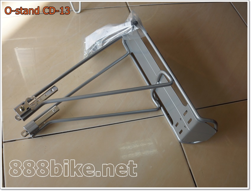 “O-STAND” ตระแกรงท้าย 26”-28",700c TranzX, รุ่นปรับขาได้, สี ดำ สีเงิน ,CD-13