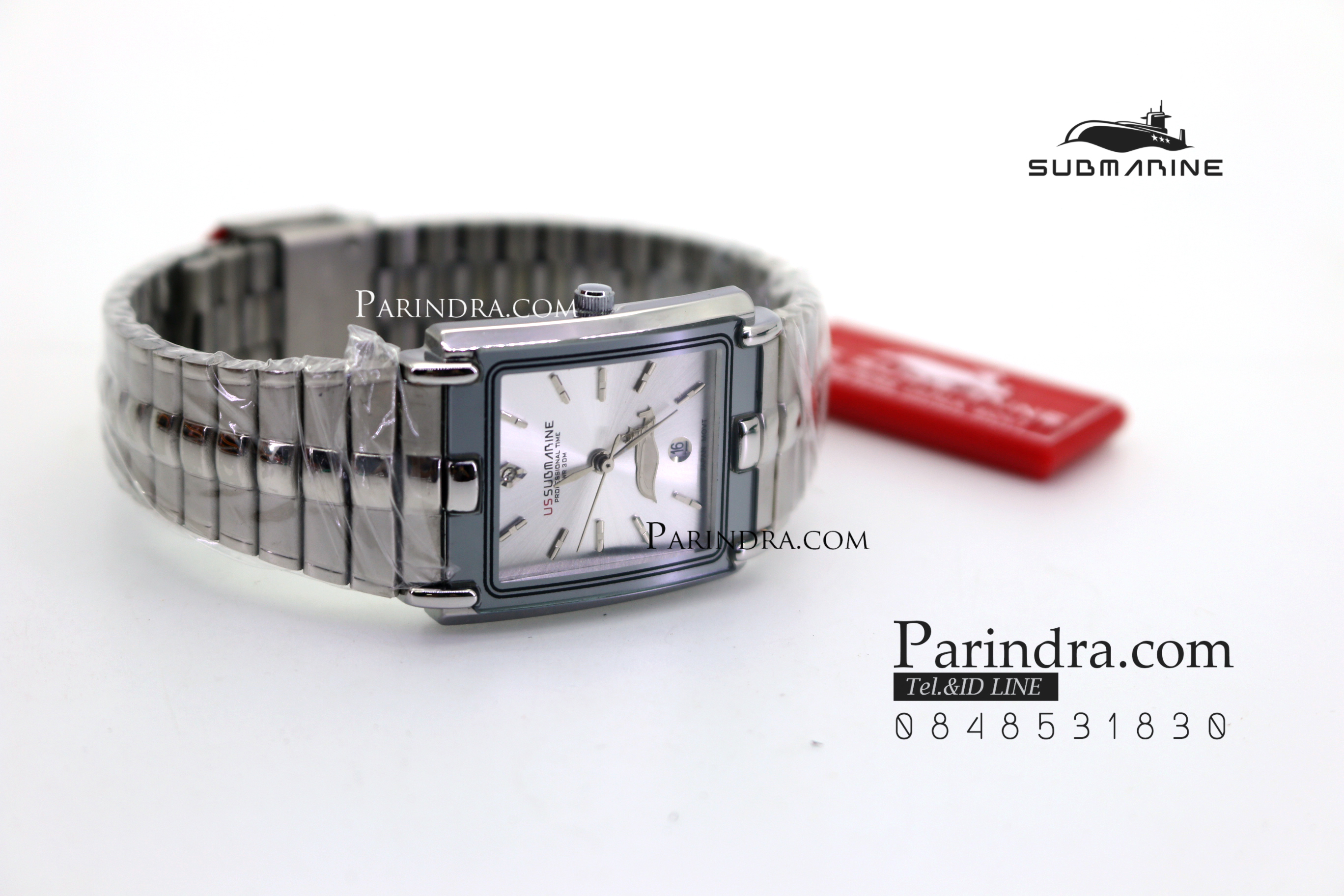 นาฬิกา U.S. submarine รุ่น SUB1014M เรือนใหญ่ สายสแตนเลสสีเงินล้วน เรือนใหญ่