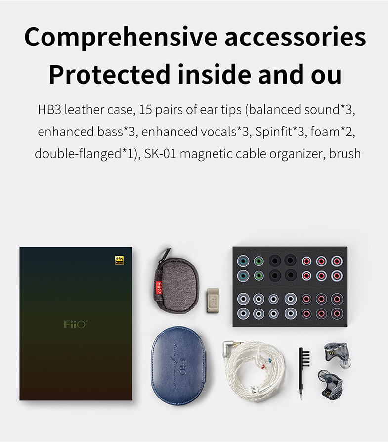 ขาย FiiO FA9 หูฟัง 6 ไดร์เวอร์ Knowles (6BA) 4-way Crossover ปรับแต่งเสียงได้ สาย monocrystalline ถัก8