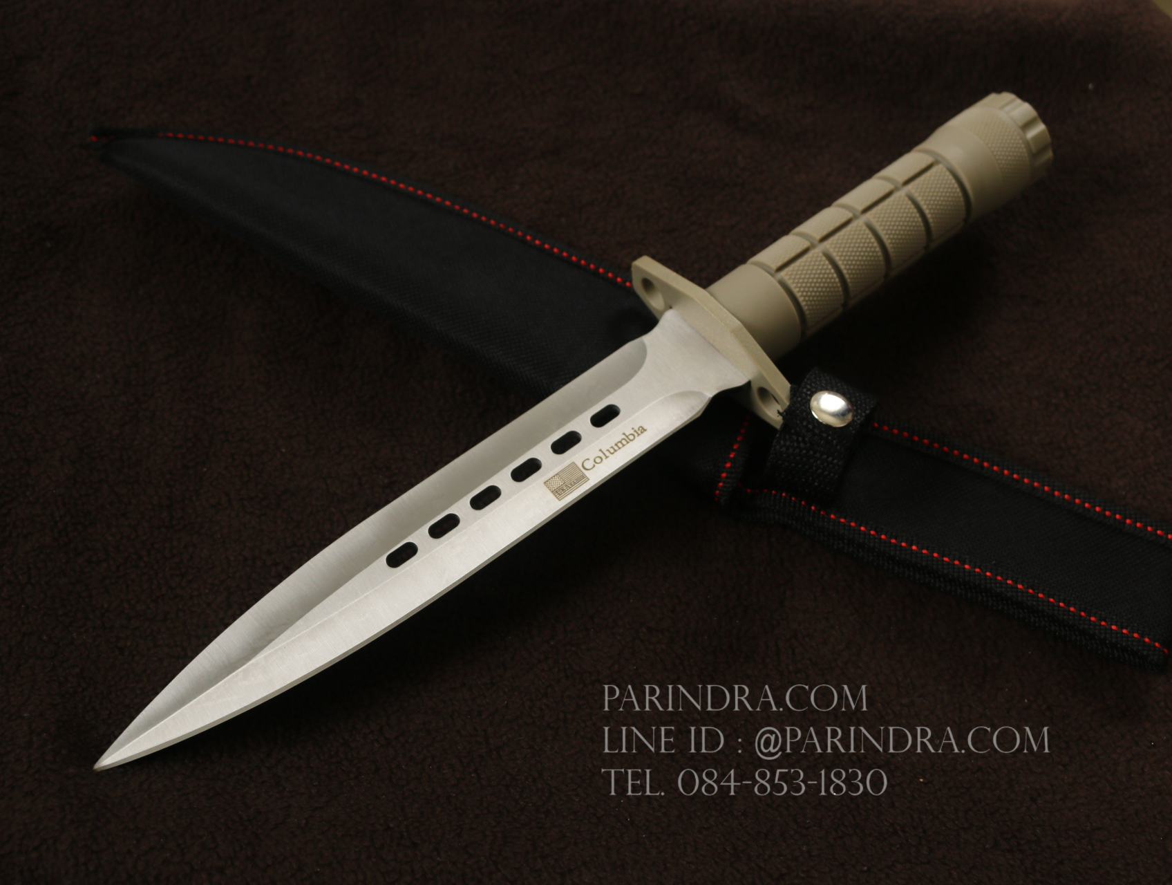 มีดใบตาย Columbia Tactical คมเดียว ถอดด้ามได้