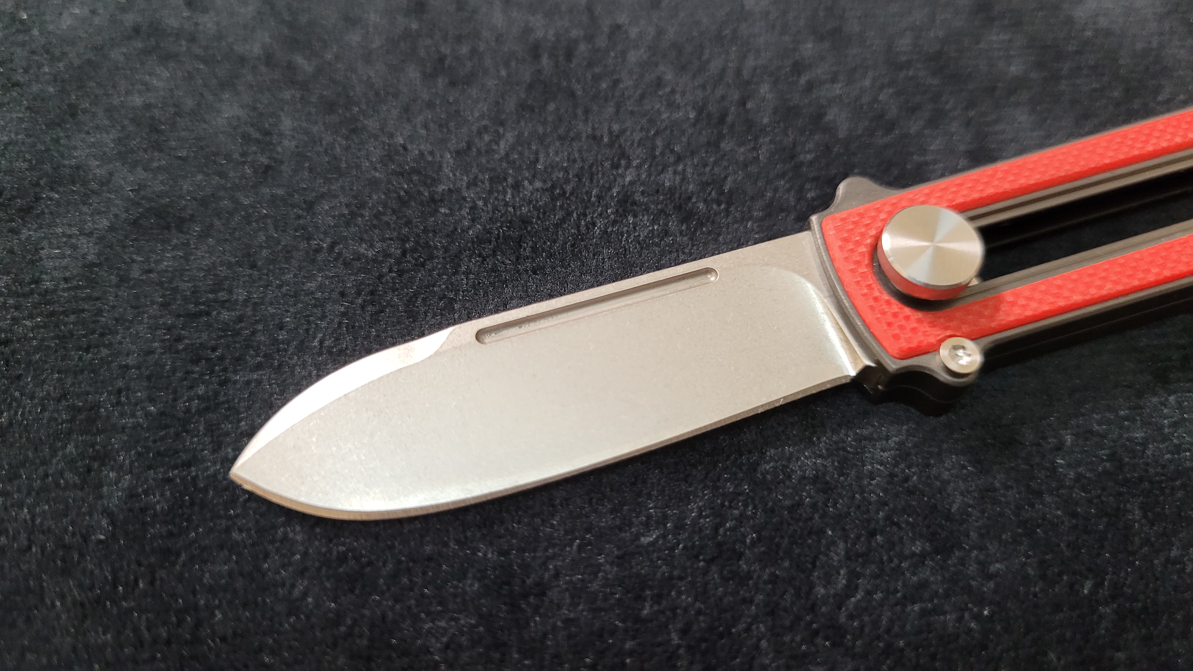 Zr BarloX with M390 Blade-for a short time Dealer's Cost Red Stonewash Blade
