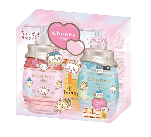 ชุดแชมพูและครีมนวดพร้อมของแถม &honey Milky Precious EX Repair Shampoo & Hair Treatment