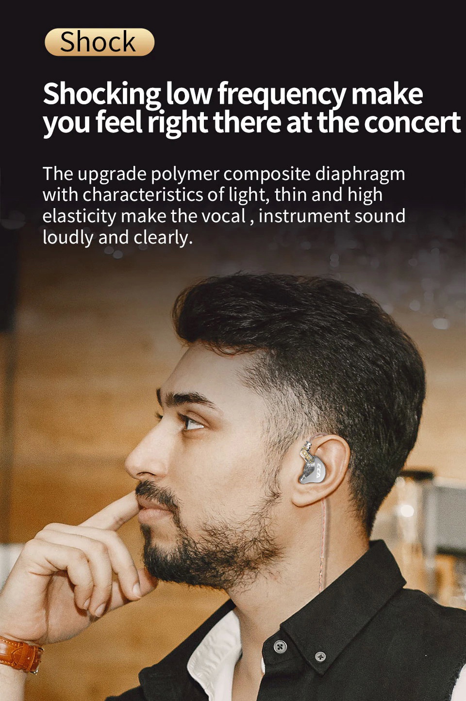 ขาย CCA CRA หูฟัง Dynamic ระดับ HiFi ที่ไม่ธรรมดาเบสลึกหนักแน่น