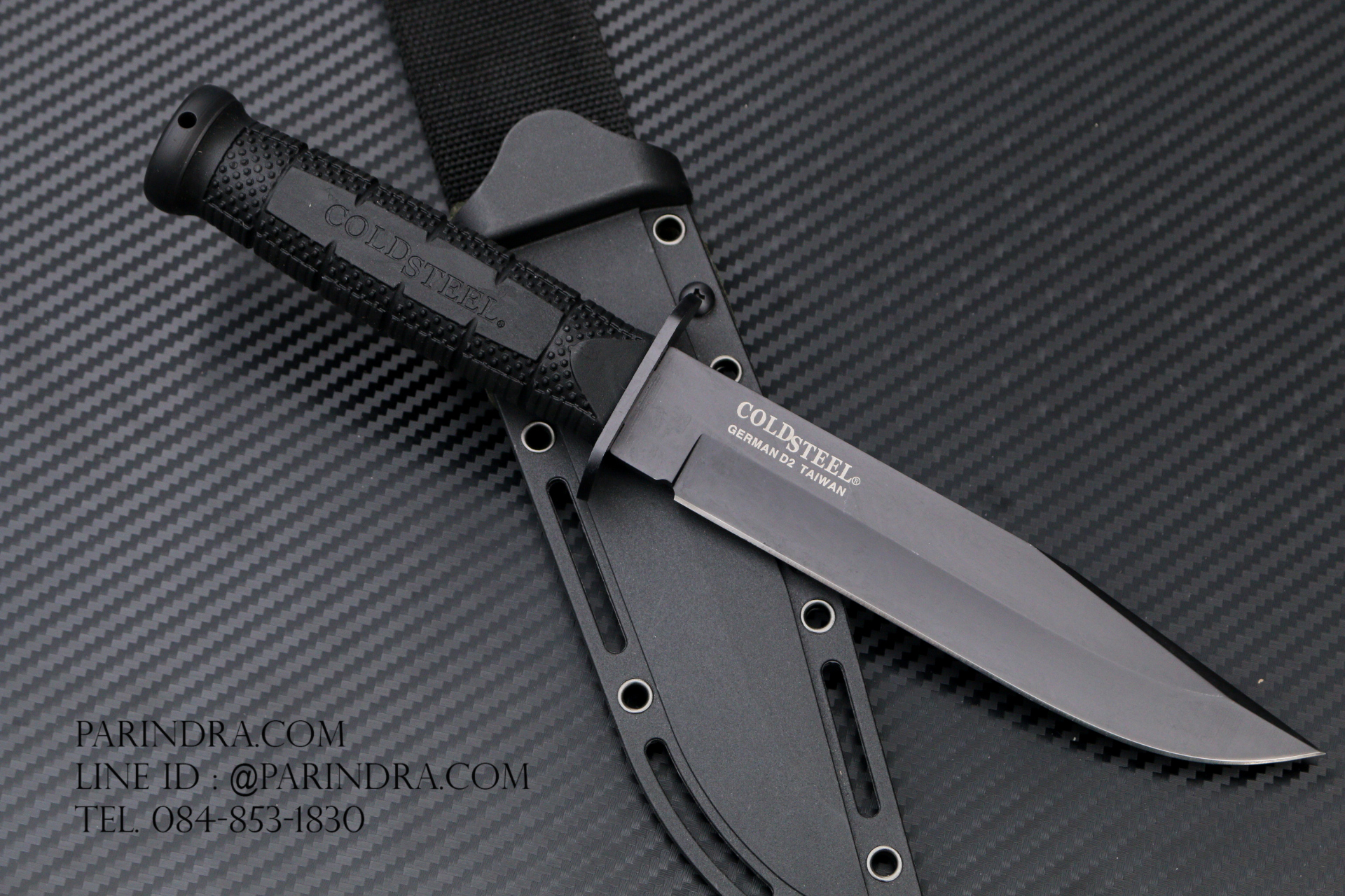 มีดใบตาย COLD STEEL LEATHER NECK SF (OEM) A+ ใบมีดสีดำ