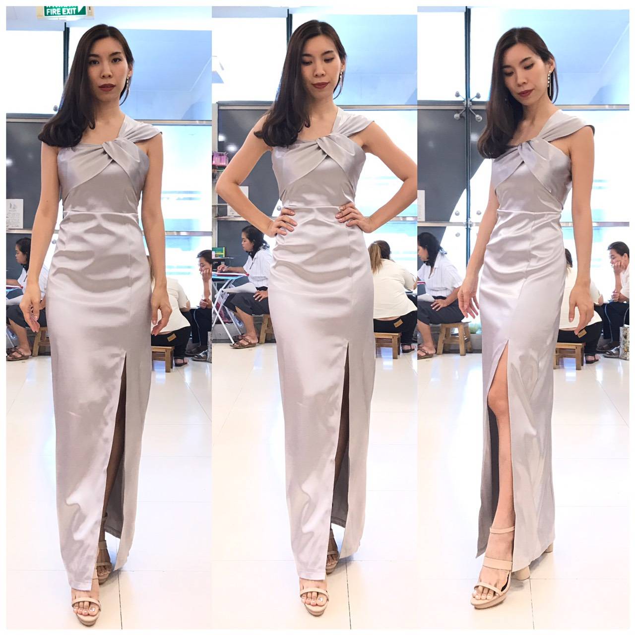 ชุดเพื่อนเจ้าสาว สีเทา สีเงิน รวมแบบ ตัวอย่าง สั่งสีและแบบอื่นๆได้ เช่า 500