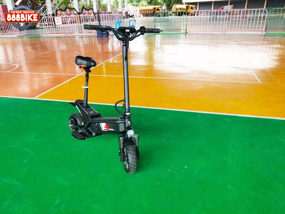 สกู๊ตเตอร์ไฟฟ้า PXID F1 ELECTRIC SCOOTER โช๊คหน้า+หลัง มอเตอร์ 500 วัตต์ ความเร็วสูงสุด 45กม./ชม, 10Ah 48V (30กม.) เดินทางได้ 30-40 กม.