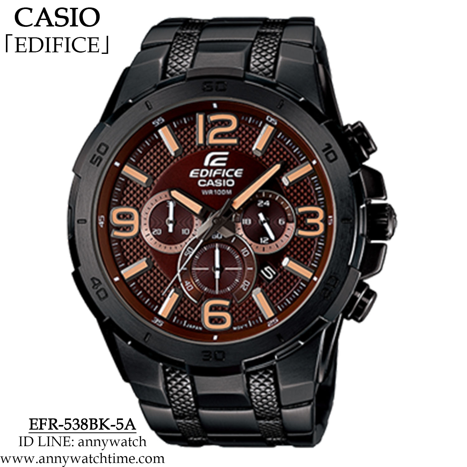 EDIFICE EFR-538BK-5A