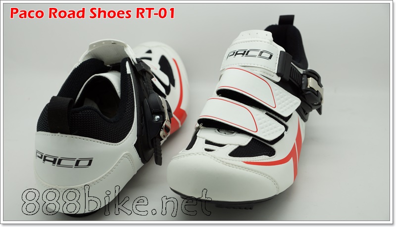 รองเท้าเสือหมอบ PACO Cycling Road Shoes, RT-01 รองเท้าปั่นจักรยานเสือหมอบ มีล็อค