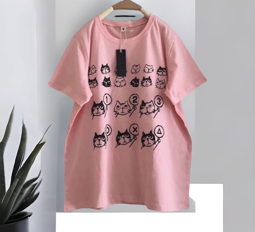 เสื้อยืดสกรีนลายแมว 9am