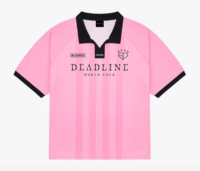 PRE. เสื้อคอปกสีชมพู BLACKPINK [DEADLINETOUR] UNIFORM (นำเข้า 14-25 วัน)