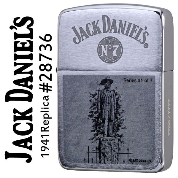 ไฟแช็ค Zippo แท้ ตำนานแห่ง Jack Daniel's ตัว Limited Edition " Jack Daniel's Scenes Lighter Limited, #1 of 7 " #28736 แท้นำเข้า 100%