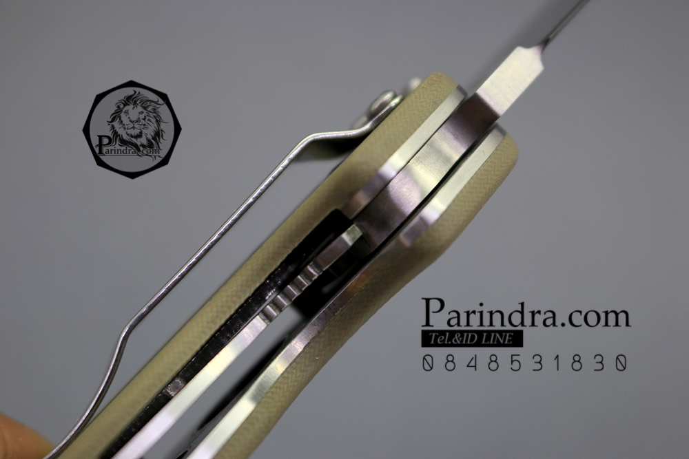 มีดพับ ONTARIO Model-1 ด้าม สีน้ำตาลเทา คมกริบ ขนาด 8 นิ้ว (OEM)